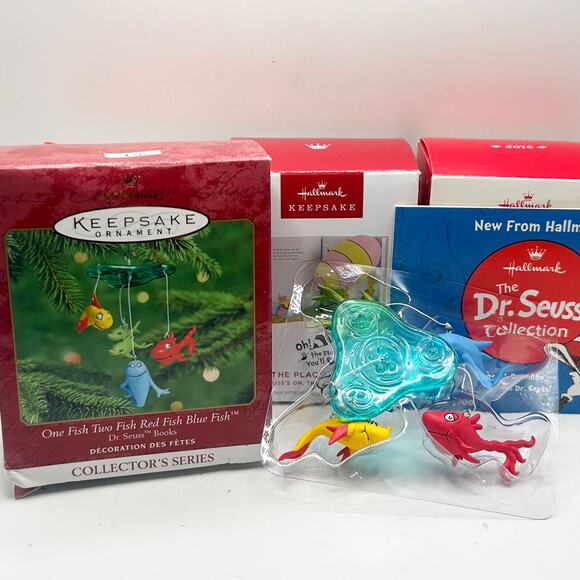 Hallmark Keepsake Dr. Seuss Christmas Ornament Lot of 4 w/ Boxes EUC - Picture 7 of 9